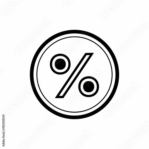 Simple yet elegant percentage symbol design