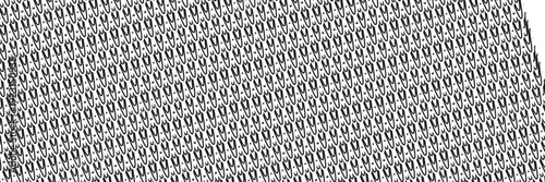 Black snake skin pattern isolated on white background eps 10