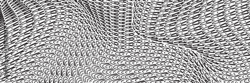 Black snake skin pattern isolated on white background eps 10