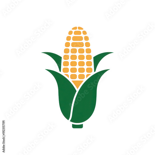 Corn cob icon isolated on transparent background