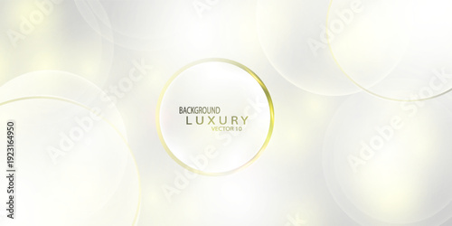 Luxury gold background vector. Abstract white and golden lines background with glow effect. Modern style wallpaper for poster, ads, sale banner.