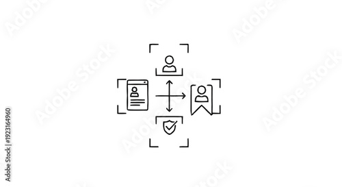 Abstract Concept of User Identity and Security Management.