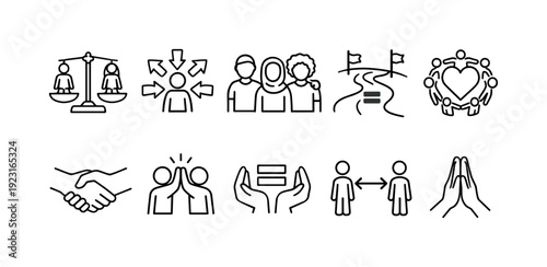 Food and eating flat icon set. Culinary, restaurant icons flat collection.