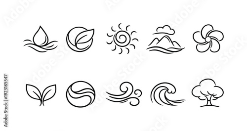 Communication, messaging flat icon set. Chat, social media, network symbols collection