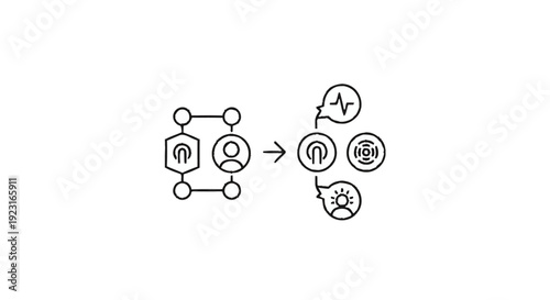 Abstract representation of data flow and connections.