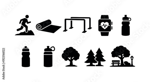 Real estate, property line icon set. Housing, investment line style icons for real estate