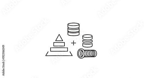 Abstract Representation of Data Structures and Financial Growth.