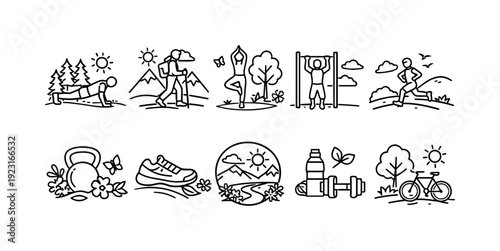 Education, learning flat icon set. School, study tools flat icons collection