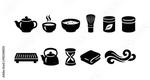 Communication, technology flat icon set. Devices, messaging icons collection