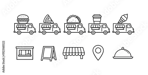 Vegetable, herb flat icon set. Garden, farming, produce flat icons collection