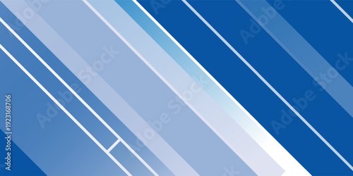 Abstract stripe blue background with dynamic effect. Motion vector Illustration with white lines decoration. Trendy dark navy blue gradients. Can be used for advertising, marketing, presentation