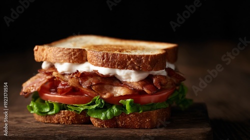 BLT sandwich American comfort food culture, nostalgic lunch concept, editorial storytelling photography
