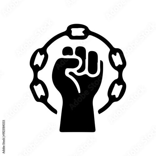 Fist Breaking Chains Icon