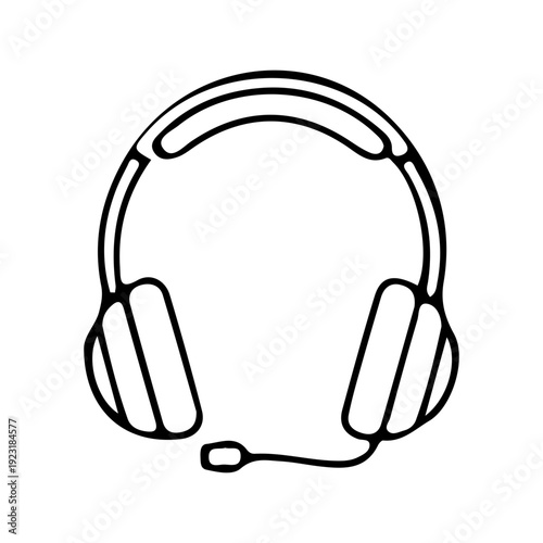 Headset with Microphone Icon