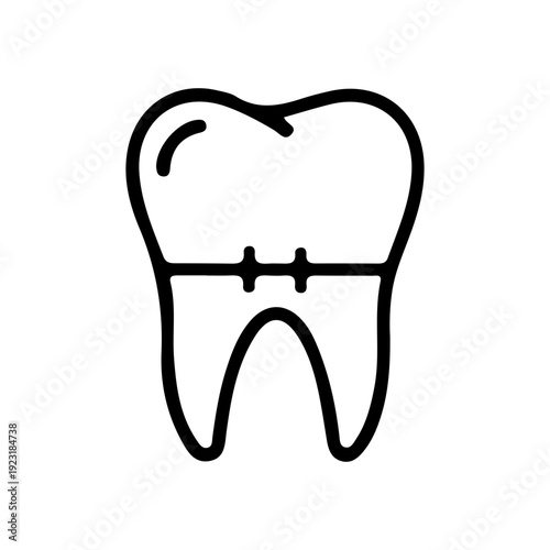 Dental Filling Icon Outline