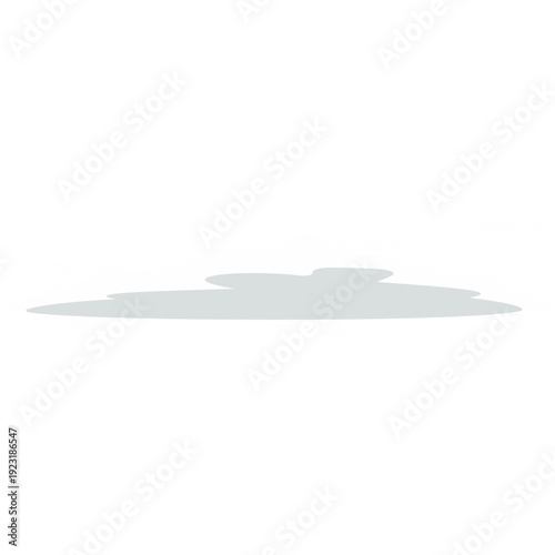 Minimal grey horizontal cloud ideal for subtle sky accents, barely visible weather graphics, delicate atmospheric elements, and ultra-light contemporary flat design style.