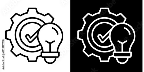 Strategic  Icon Set White Mix Style Collection