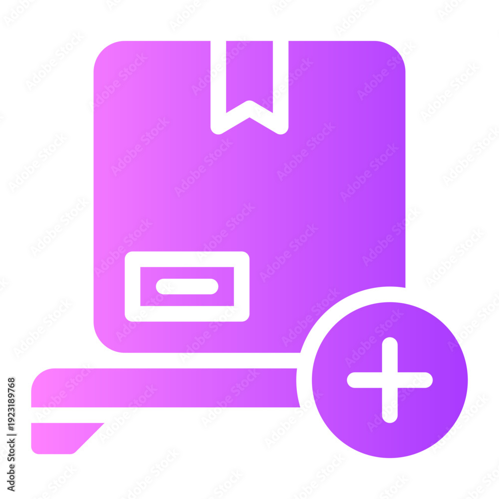 Obraz premium add gradient icon