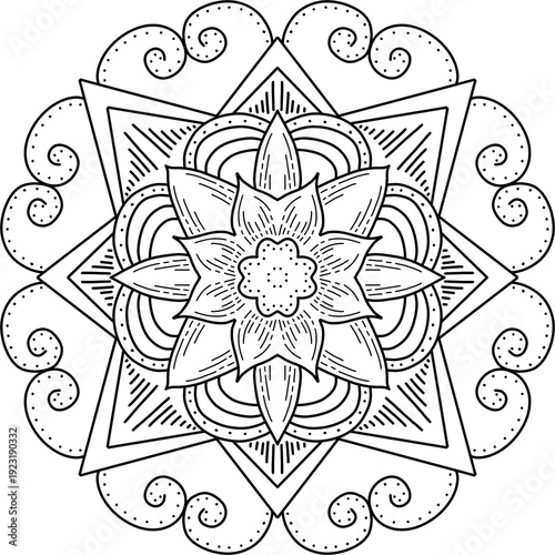 abstract floral pattern