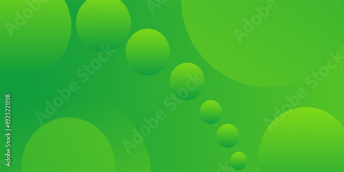 Abstract green background with overlapping translucent circles and smooth gradients, fresh modern design for nature and eco themes.eps10,