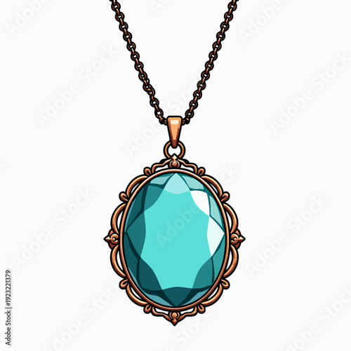 Elevate your jewelry collection with this exquisite turquoise gemstone pendant necklace featuring an ornate copper frame for a timeless bohemian aesthetic.
