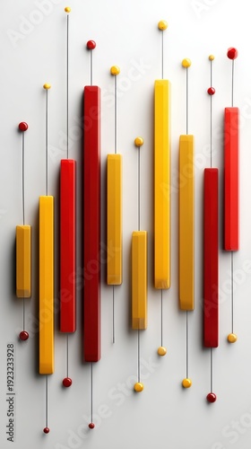 Colorful abstract shapes on wall group of vibrant abstract shapes artfully arranged and displayed on a wall creating visual interest