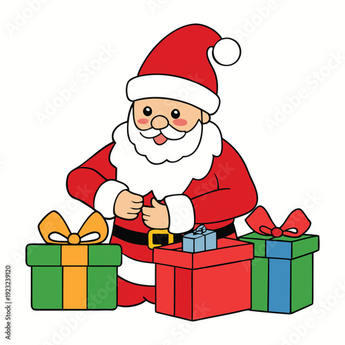 Tiny trains, dolls, and colorful toys fill Santa's bustling workshop, as elves craft gifts with care, laughter, and magic, ready for the holiday journey.
