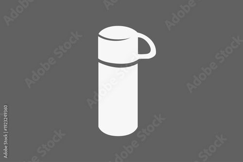 tumbler bottle silhouette simple logo