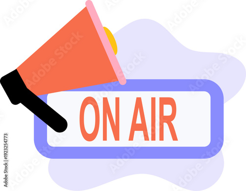 Flat News Media Journalism Element Set