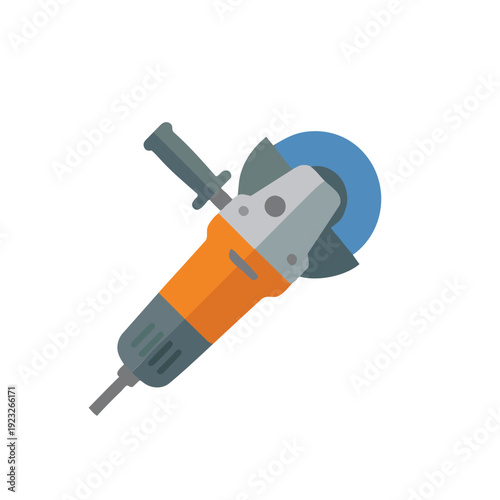 Angle Grinder construction icon. Building and engineering equipment