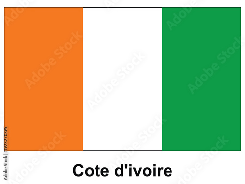Free Download National flag of Ivory Coast on a white background for cultural representation - GFXLoad