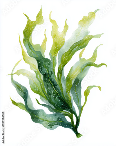 Wallpaper Mural Watercolor Sea Animals and seaweed Set – Underwater Clipart Collection Torontodigital.ca