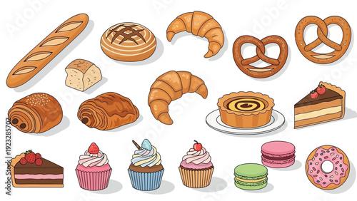 Assorted Baked Goods and Sweets.