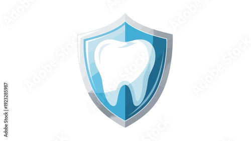 Dental Shield Tooth Icon.