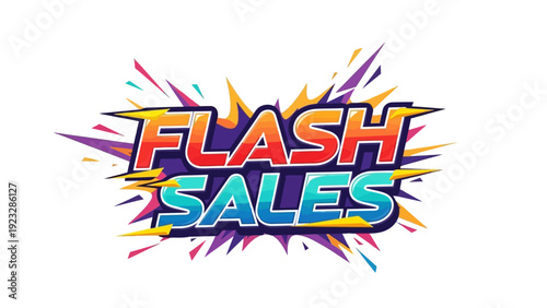 Flash Sales Discount Offer Logo.