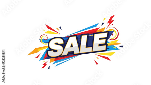 Colorful Sale Banner Graphic Design.