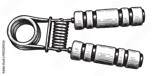 Essential hand grip strengthener training equipment for fitness and muscle building workouts perfect for sports and exercise themed graphic projects