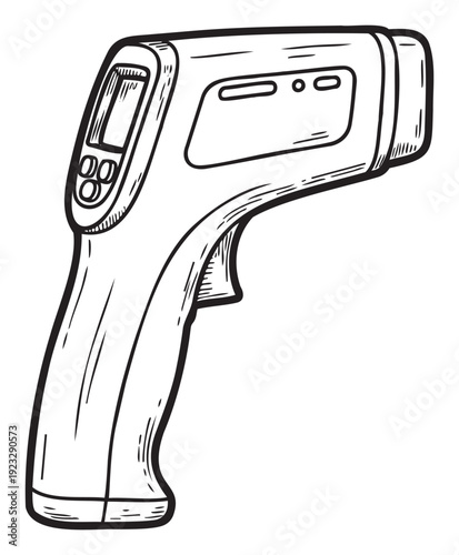 Noncontact infrared thermometer for quick body temperature measurement and fever detection, an indispensable tool for health monitoring and safety in medical and home settings.