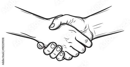 Professional handshake between two people symbolizing business agreement partnership and successful collaboration perfect for corporate communication presentations and digital media projects