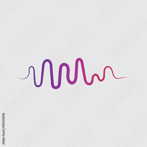 Sound waves vector illustration