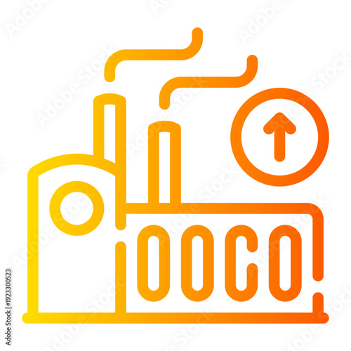 up arrow gradient icon