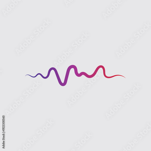 Sound waves vector illustration
