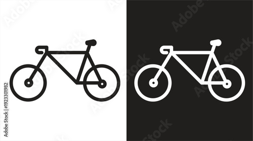 Bicycle icon. Transportation symbol, Suitable for websites, logos, apps, templates, and UI designs. Vector illustration.

