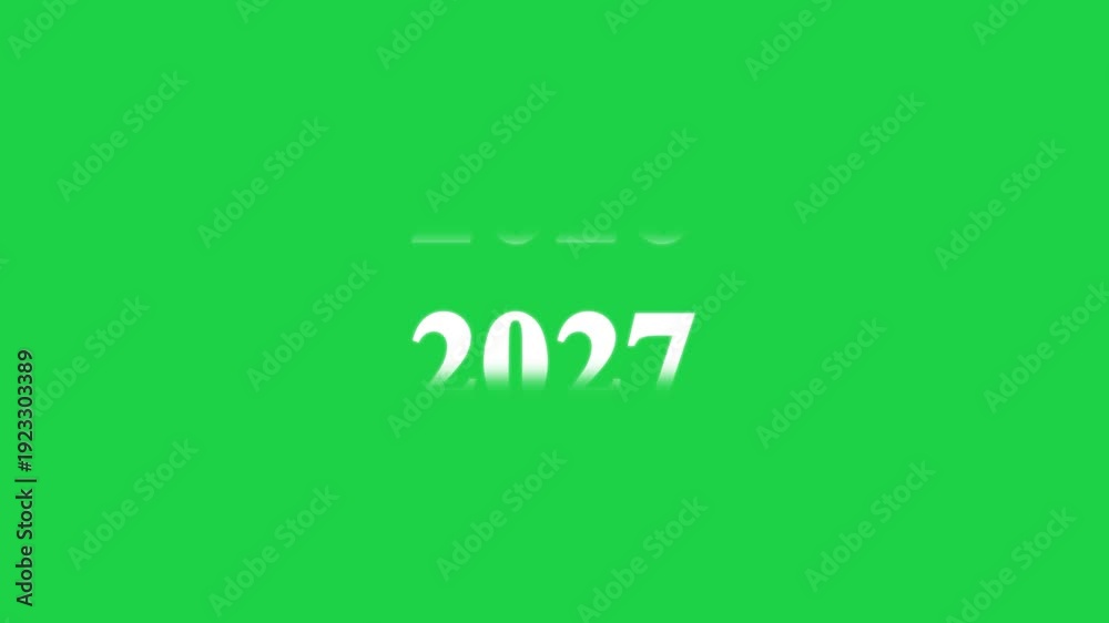 2021 to 2027 retro countdown new year animation Analog counter counting ...