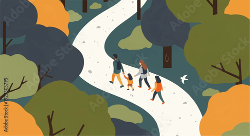 Embracing Nature's Path: Modern Family's Outdoor Wellness Journey