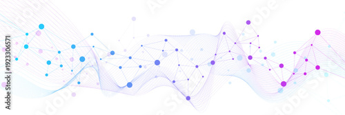 Network Connecting Dots And Lines. Abstract Geometric Plexus Style Background. Big Data Visualization