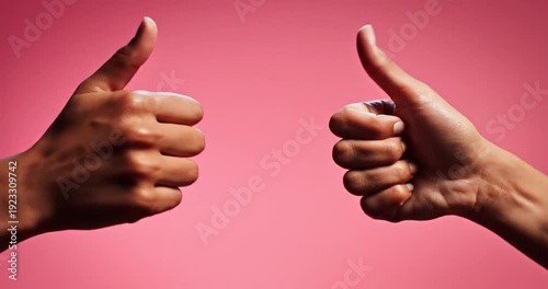 Wallpaper Mural Two hands giving thumbs up. Torontodigital.ca