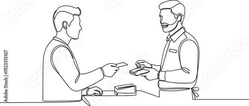 Continuous line drawing of a large leafy tree with roots representing sustainability environmental growth and long-term stability.