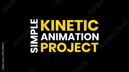 Kinetic Text Animation Titles
