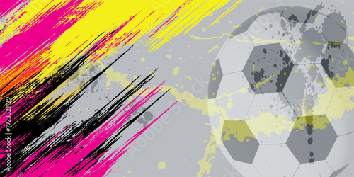 soccer banner template , germany flag, texture grunge, football cup, illustration vectorPrint